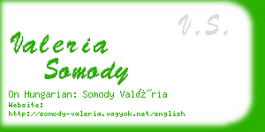 valeria somody business card